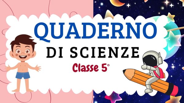 QUADERNO DI SCIENZE – Classe V – con matrici per tutto l'anno scolastico.