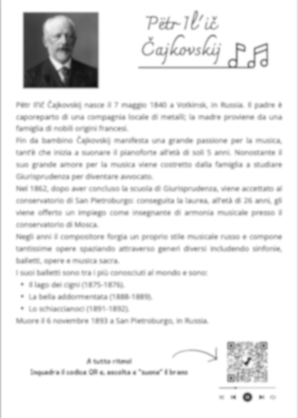 Čajkovski per la Scuola Primaria
