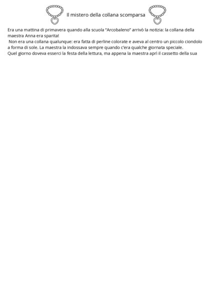 Racconto giallo scrivi l'introduzione