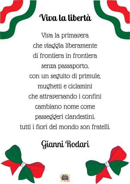 Poesia per la Festa della Liberazione: "Viva la libertà" di Gianni Rodari