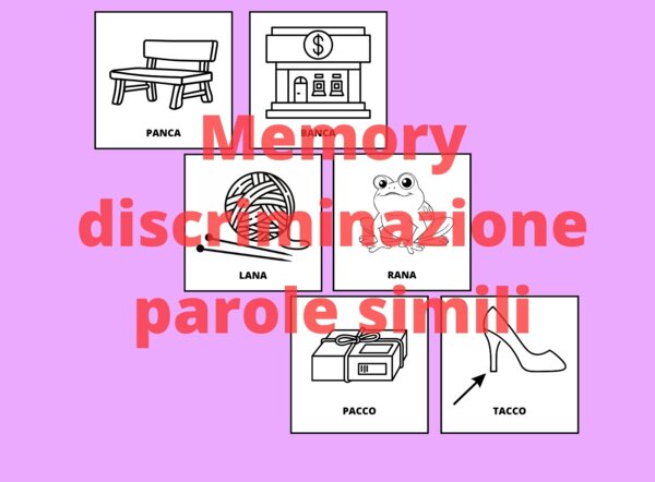 Memory discriminazione suoni simili