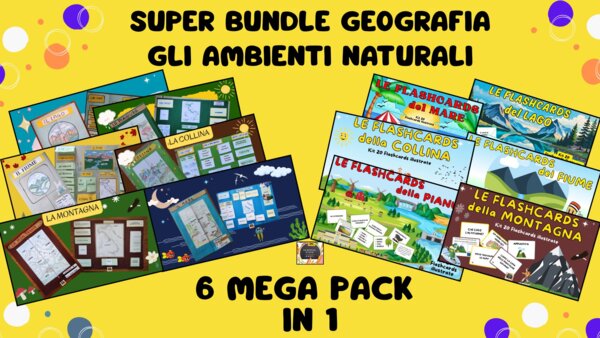 SUPER BUNDLE GEOGRAFIA: Gli Ambienti Geografici per la classe 3^