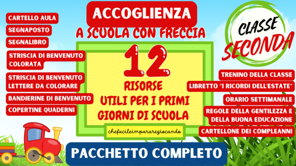 12RISORSE UTILI PER I PRIMI GIORNI DI SCUOLA – ACCOGLIENZA CLASSE SECONDA