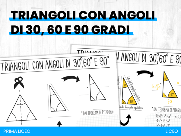 Triangoli con angoli di 30, 60 e 90 gradi
