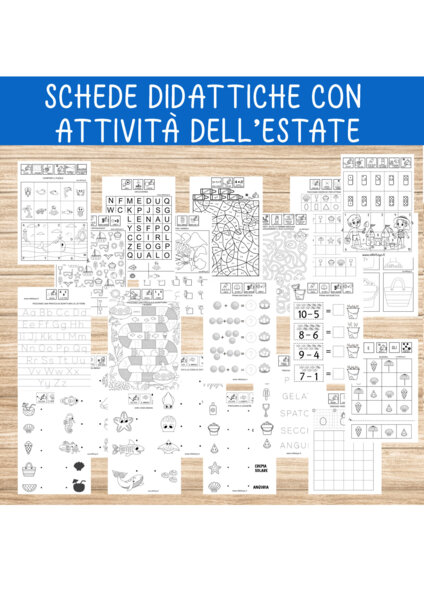 QUADERNO CON ESERCIZI PER L'ESTATE
