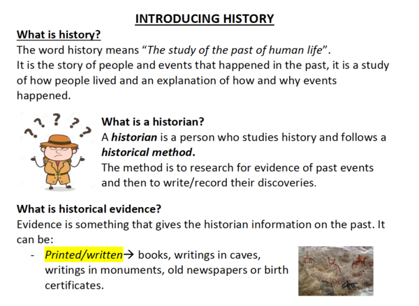 CLIL: What is history?