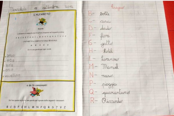 Quadernone di grammatica classe seconda