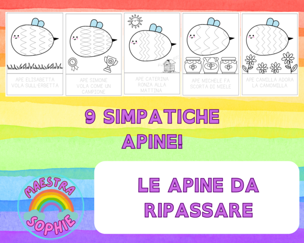 LE APINE DA RIPASSARE - ATTIVITA' DI PREGRAFISMO