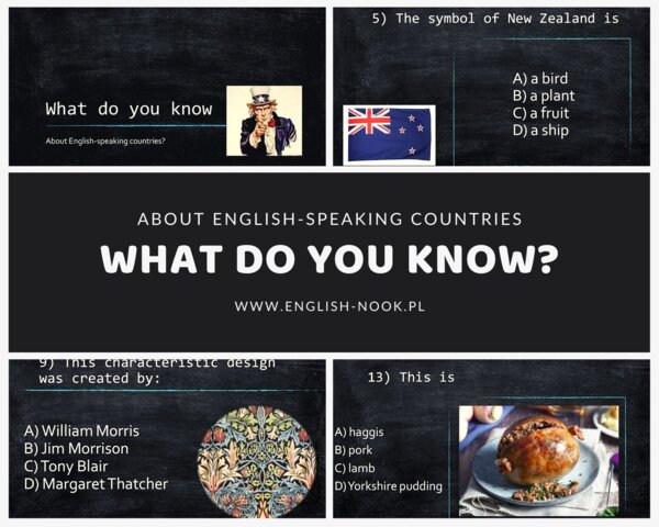 What do you know about English-speaking countries?