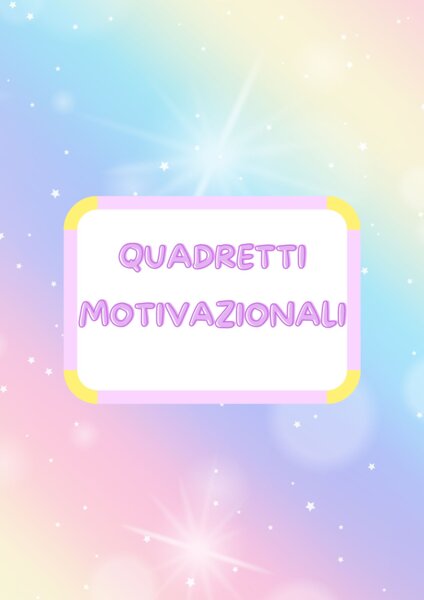 Quadretti motivazionali