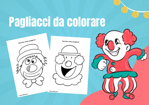 Pagliacci da colorare