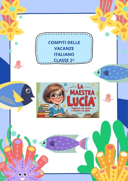 compiti delle vacanze italiano classe seconda