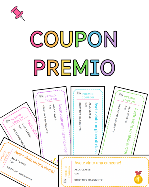 Premio coupon- rinforzo positivo per la classe