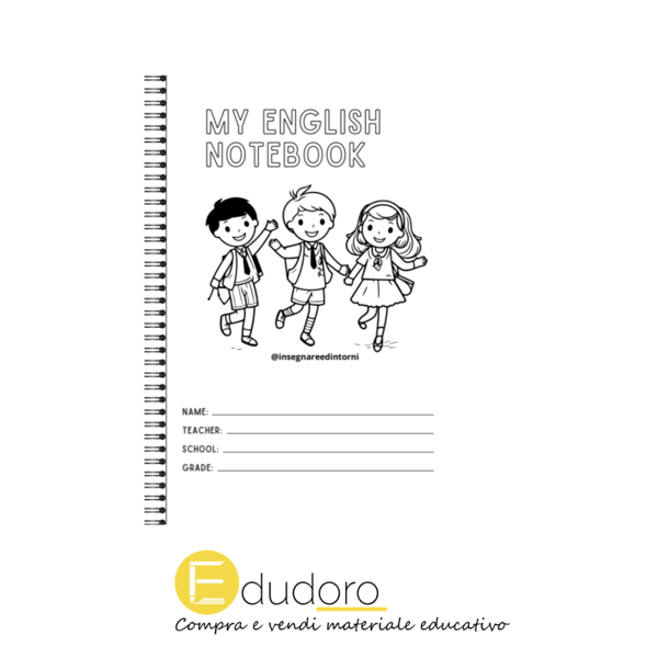 Copertina per notebook di inglese