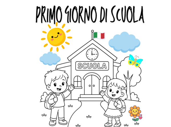Primo Giorno di Scuola – Schede Creative da Colorare e Racconta le tue emozioni.