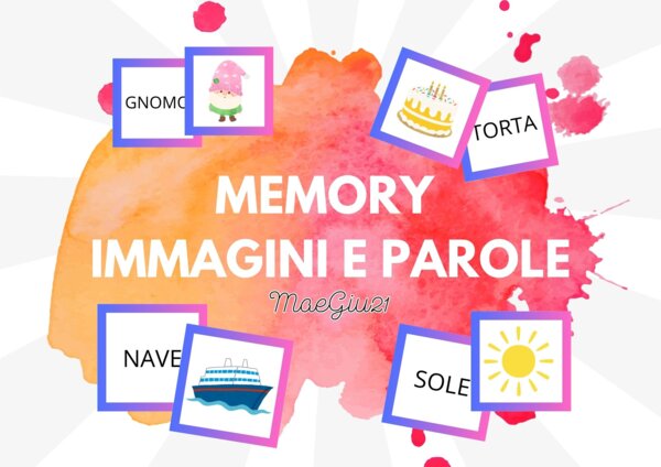 Memory immagini e parole