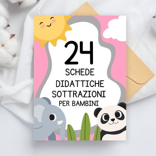 Schede sottrazioni prima elementare