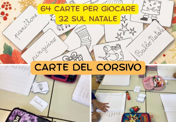 Gioco delle carte del corsivo
