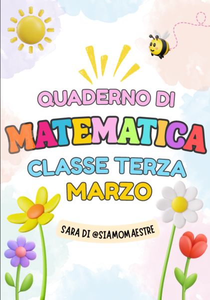 Quaderno di matematica classe terza marzo