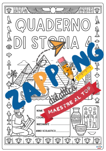 Copertine quaderni classe quarta: storia, geografia e scienze