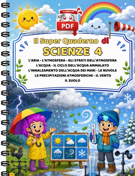 SUPER QUADERNO DI SCIENZE 4 - condizioni atmosferiche