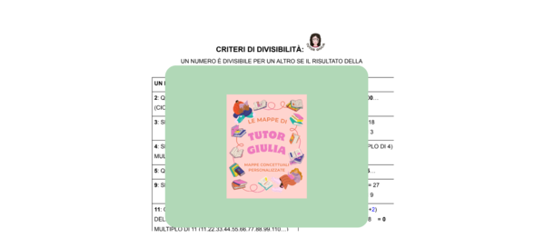 CRITERI DI DIVISIBILITÀ
