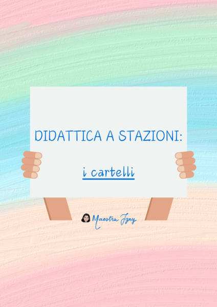 Cartelli per didattica a stazioni
