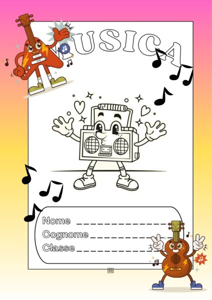 COPERTINA QUADERNO DI MUSICA – RADIO –