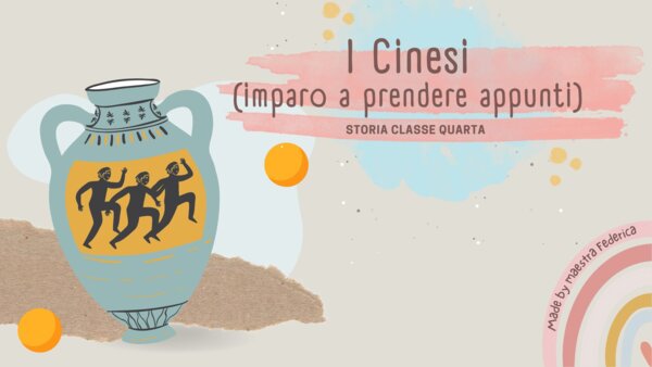 IMPARO A PRENDERE APPUNTI: i Cinesi