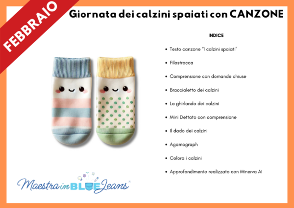ATTIVITÀ per la Giornata dei Calzini Spaiati con CANZONE