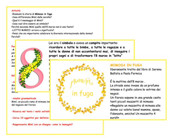 8 marzo: Mimosa in fuga