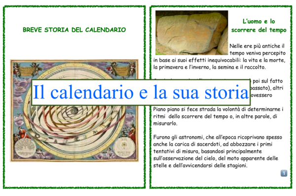 Breve storia del calendario; facciamone un libro