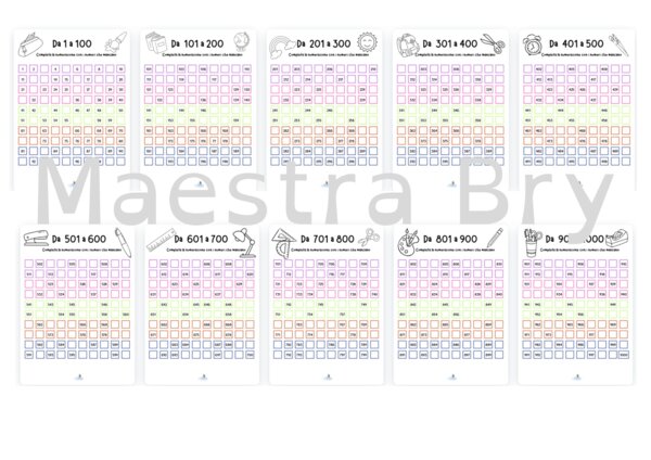 NUMERAZIONE DA 1 A 1000