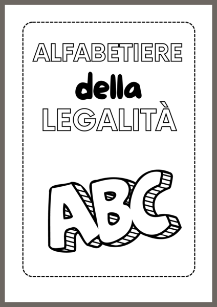 ALFABETIERE DELLA LEGALITÀ