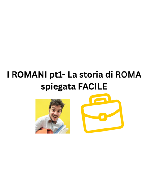 I ROMANI pt1- La storia di ROMA spiegata FACILE