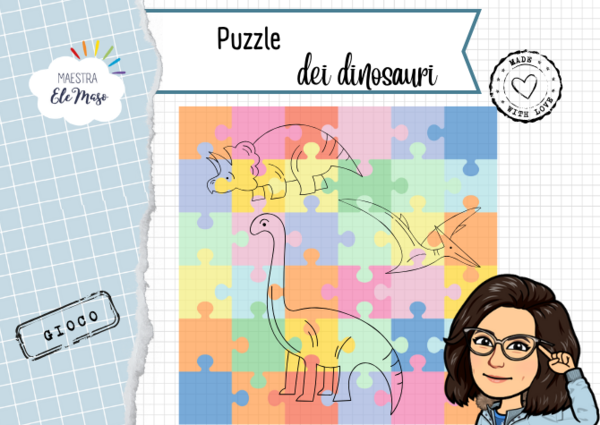 Puzzle dinosauri