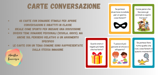 CARTE PER INNESCARE PIACEVOLI CONVERSAZIONI
