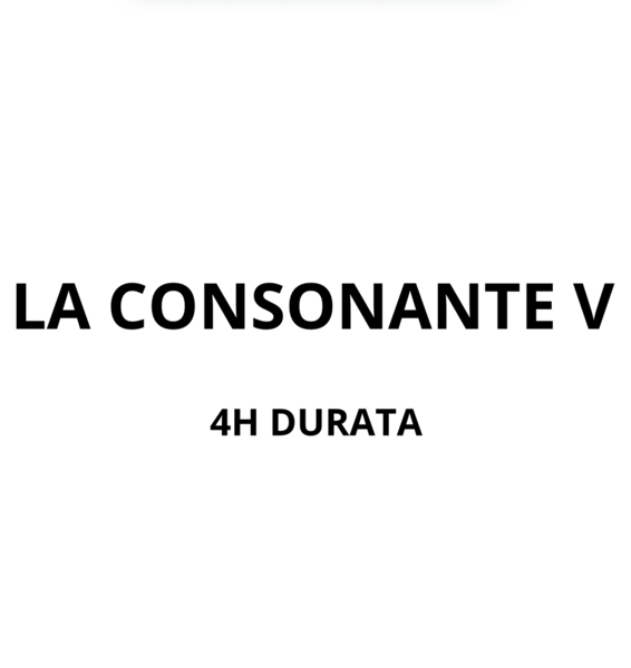 CONSONANTE V