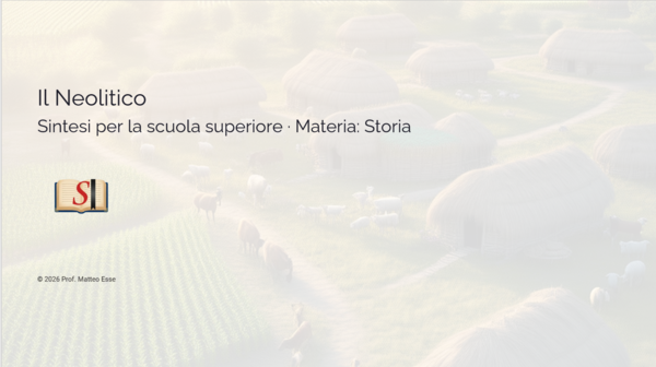 Il Neolitico e la Rivoluzione Agricola: La Fine della Preistoria – Kit Didattico (Slide + Verifica)