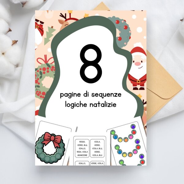Ghirlanda di Natale – sequenze logiche natalizie