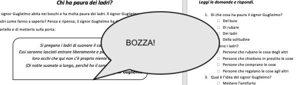 Comprensione: Chi ha paura dei ladri?