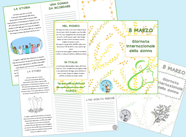 Pieghevole 8 marzo: Giornata internazionale della donna