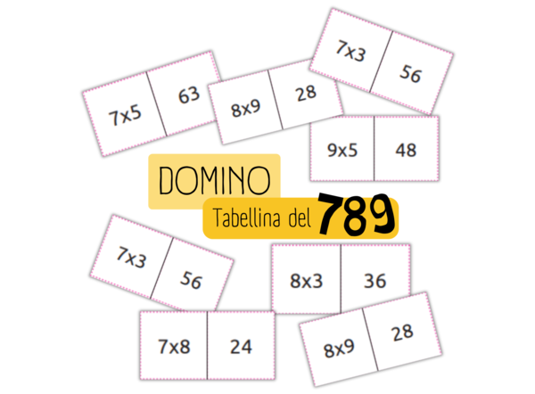 DOMINO - tabellina del 7,8,9