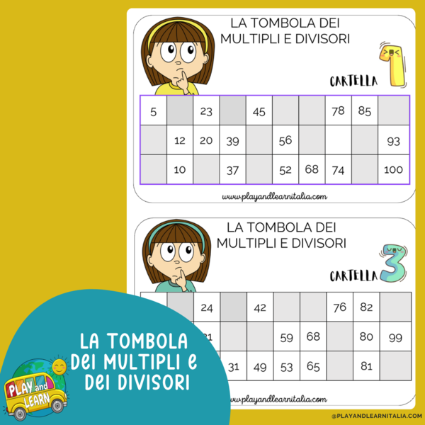 TOMBOLA DEI MULTIPLI E DEI DIVISORI