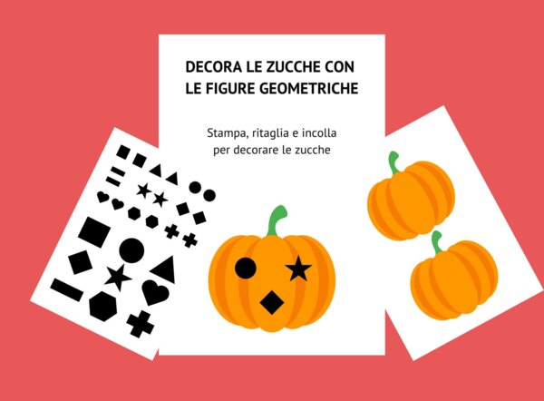 Decora le zucche con le figure geometriche