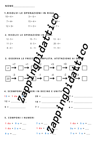 ESERCITAZIONE MATEMATICA