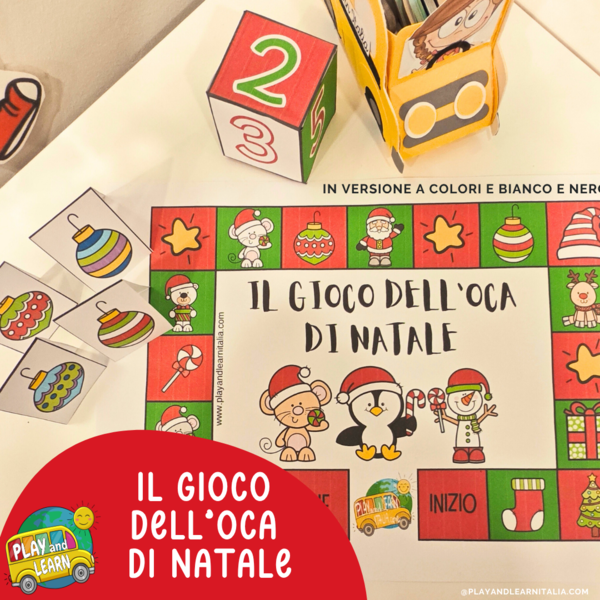 GIOCO DELL'OCA CARTACEO DI NATALE