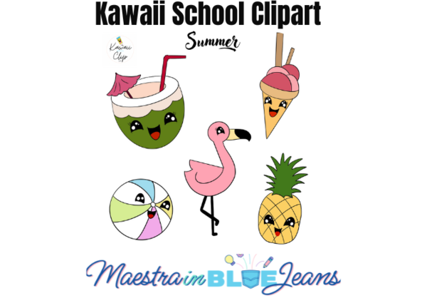 Kawaii School Clipart - Estate