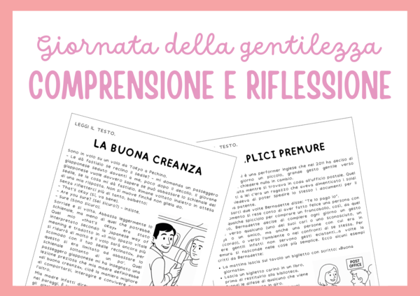 Giornata mondiale della gentilezza - lettura, comprensione e riflessione
