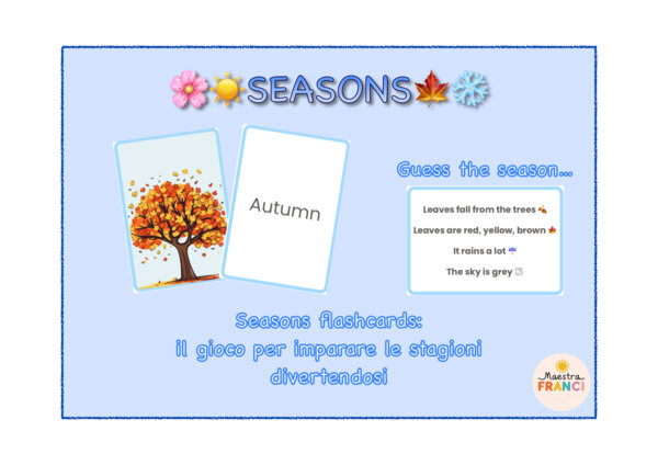 Seasons flashcards